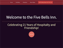 Tablet Screenshot of fivebellsinn.com